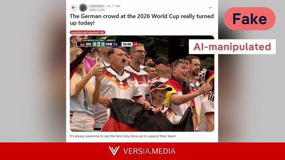 Fact check: Hitler look-alike at Germany's World Cup match?